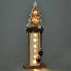 Solight Solight vánoční LED dřevěná dekorace, stromek, 2x AA 1V236