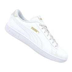 Puma Boty bílé 38.5 EU Smash V2 Metallics JR