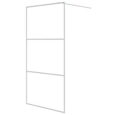 Greatstore Sprchová zástěna walk-in bílá 100 x 195 cm čiré ESG sklo