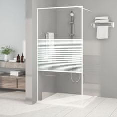 Vidaxl Sprchová zástěna walk-in bílá 100 x 195 cm čiré ESG sklo