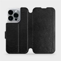 Mobiwear Flip pouzdro na mobil Apple iPhone 14 Pro - C_BLS Black&Gray