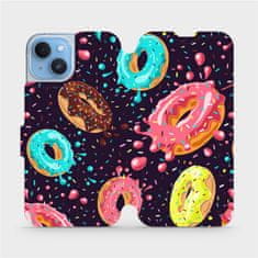 Mobiwear Flip pouzdro na mobil Apple iPhone 14 - VP19S Donutky