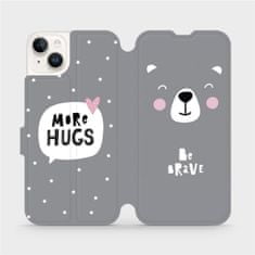 Mobiwear Flip pouzdro na mobil Apple iPhone 14 Plus - MH06P Be brave - more hugs