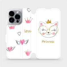 Mobiwear Flip pouzdro na mobil Apple iPhone 14 Pro - MH03S Kočička princess