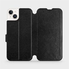 Mobiwear Flip pouzdro na mobil Apple iPhone 14 Plus - C_BLS Black&Gray