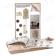 Wooden city Královské hodiny - funkční mechanické puzzle 3D