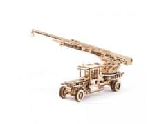 UGEARS 3D mechanické puzzle Truck UGM-11 s požárním žebříkem 537 součástí