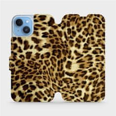 Mobiwear Flip pouzdro na mobil Apple iPhone 14 - VA33P Leopardí vzor