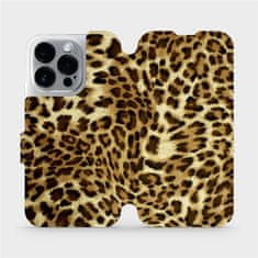 Mobiwear Flip pouzdro na mobil Apple iPhone 14 Pro - VA33P Leopardí vzor