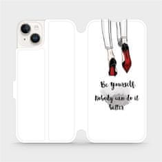 Mobiwear Flip pouzdro na mobil Apple iPhone 14 Plus - M046P Be yourself