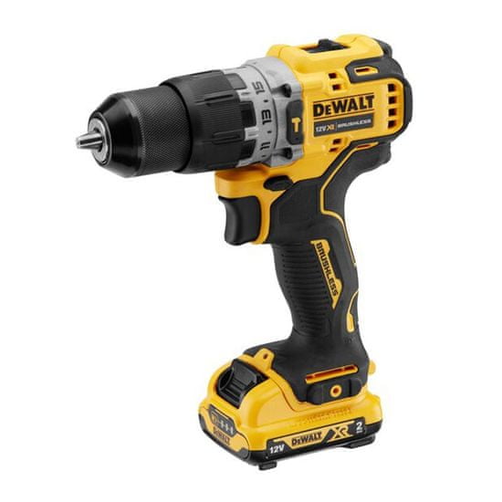 DeWalt bezuhlíková příklepová vrtačka 2 x akumulátor, DCD706D2-QW