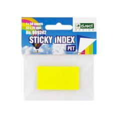 D.RECT SAMOLEPÍCÍ ZÁLOŽKY PET 43X25mm 1x50listů ECO 15kusů