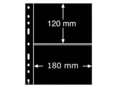 Leuchtturm Albové černé listy OPTIMA 2S, 2 kapsy, 180 x 120 mm - (K92004)