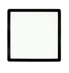 Berge LED panel ECOplanet - čtvercový přisazený - černý - 24W - 230V - 1900Lm - neutrální bílá