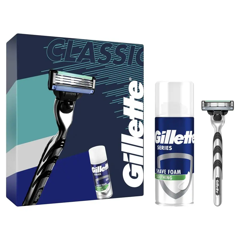 Gillette Mach3 Start Holicí Strojek + Series Pěna Na Holení 100 ml, Dárková Sada