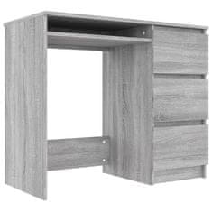Vidaxl Psací stůl šedý sonoma 90 x 45 x 76 cm kompozitní dřevo