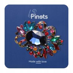 Pinets® Brož barevný ornament s kubickou zirkonií