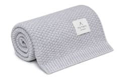 My Memi Přikrývka ze 100% vlny Merino Grey - Premium