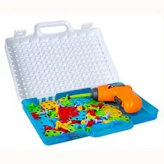 KIK Mozaika dětské puzzle plastové bloky + šroubovák