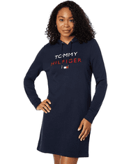 Tommy Hilfiger Dámské mikinové šaty Logo modré M