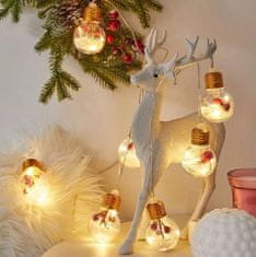 HADEX Vánoční dekorativní osvětlení 3m, 10LED, teplá