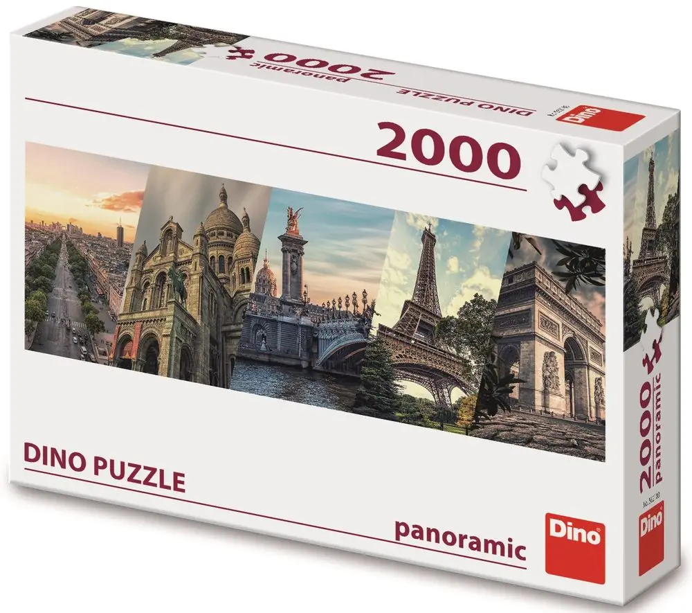 Dino Paříž Koláž 2000 panoramic puzzle