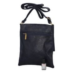 Paolo Bags Elegantní koženková crossbody kabelka Livia, modrá