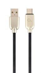 Gembird Kabel USB - USB C 1m černý/zlatý