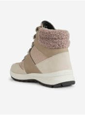 Geox Světle růžové dámské kotníkové boty se semišovými detaily Geox Braies 38