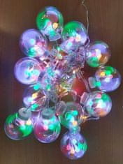 HADEX Vánoční osvětlení řetěz koule 3m 108LED vícebarevné
