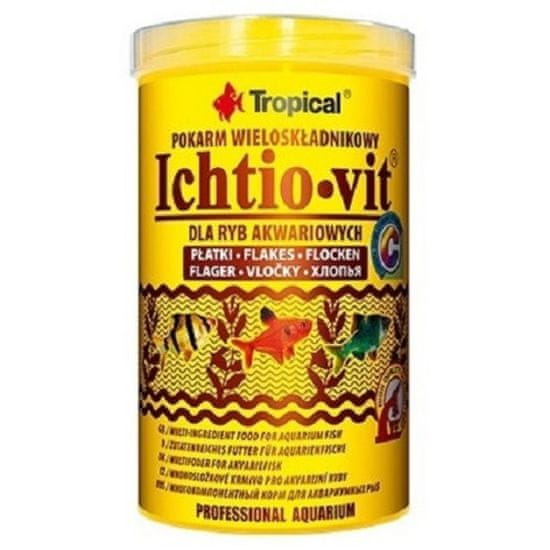 TROPICAL Krmivo pro akvarijní ryby Ichtio-Vit 250ml /50g vločky