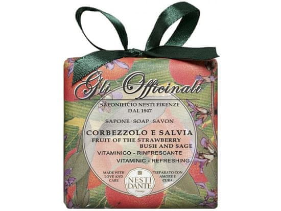 Nesti Dante Nesti Dante Gli Officinali Fruit of the strawberry bush and Sage mýdlo 200 g