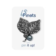 Pinets® Brož listy s perlou