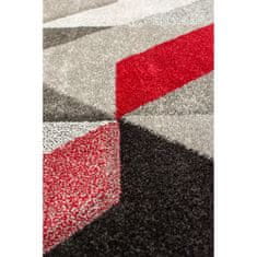 Flair Rugs Kusový koberec Hand Carved Aurora Grey/Red 200x290 cm