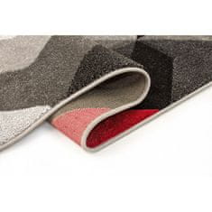 Flair Rugs Kusový koberec Hand Carved Aurora Grey/Red 200x290 cm