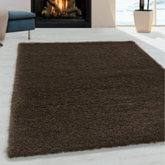 Ayyildiz Kusový koberec Fluffy Shaggy 3500 brown 80x150 cm