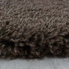 Ayyildiz Kusový koberec Fluffy Shaggy 3500 brown 80x150 cm