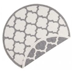 Hanse Home Kusový koberec Twin Supreme 103420 Palermo grey creme 140x140 (průměr) kruh cm