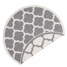 Hanse Home Kusový koberec Twin Supreme 103420 Palermo grey creme 140x140 (průměr) kruh cm