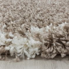 Ayyildiz Kusový koberec Alvor Shaggy 3401 beige kruh 200x200 (průměr) kruh cm