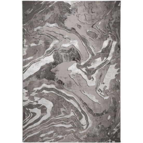 Flair Rugs Kusový koberec Eris Marbled Silver 160x230 cm