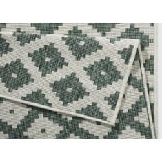 Hanse Home Kusový koberec Twin-Wendeteppiche 103125 grün creme 80x150 cm