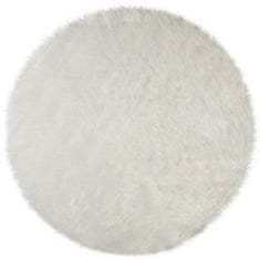 Flair Rugs Kusový koberec Faux Fur Sheepskin Ivory kruh 120x120 (průměr) kruh cm