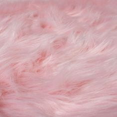 Flair Rugs Kusový koberec Faux Fur Sheepskin Pink kruh 120x120 (průměr) kruh cm