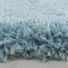 Ayyildiz Kusový koberec Fluffy Shaggy 3500 blue kruh 120x120 (průměr) kruh cm