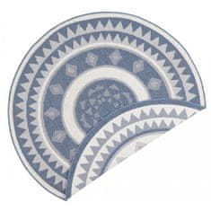 Hanse Home Kusový koberec Twin Supreme 103414 Jamaica blue creme 200x200 (průměr) kruh cm