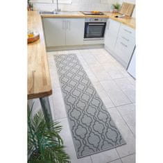 Flair Rugs Kusový koberec Florence Alfresco Milan Grey/Black 66x230 cm