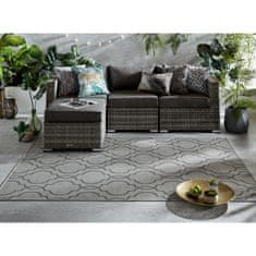 Flair Rugs Kusový koberec Florence Alfresco Milan Grey/Black 66x230 cm