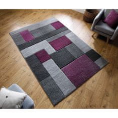 Flair Rugs Kusový koberec Hand Carved Cosmos Purple/Grey 120x170 cm