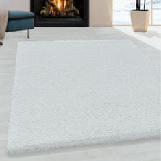 Ayyildiz Kusový koberec Fluffy Shaggy 3500 white 160x230 cm